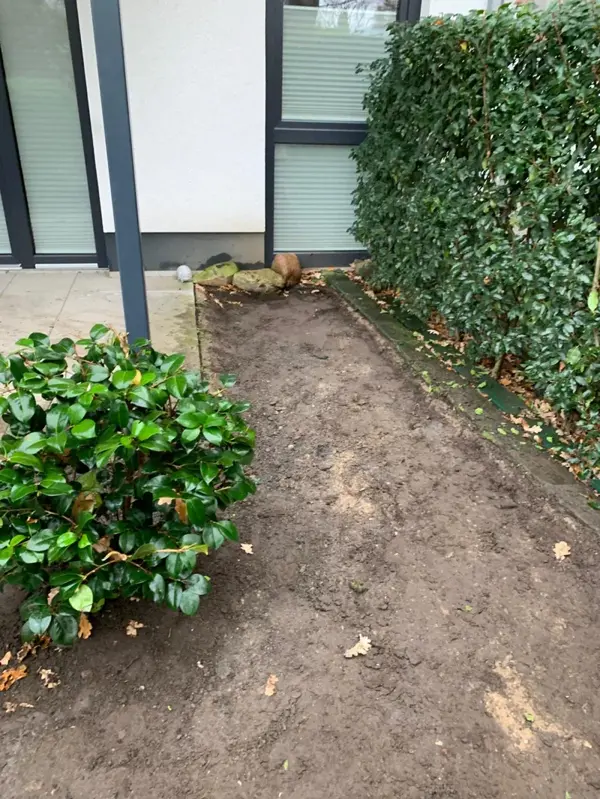 Gartenneuanlage am Wohnhaus