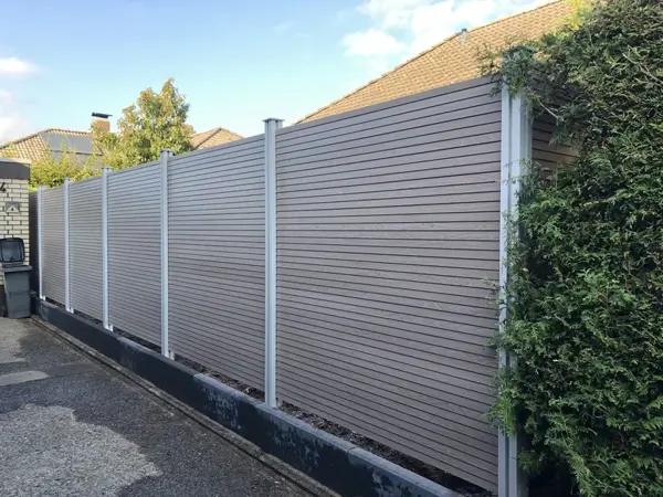 Sichtschutzhecke Kombination