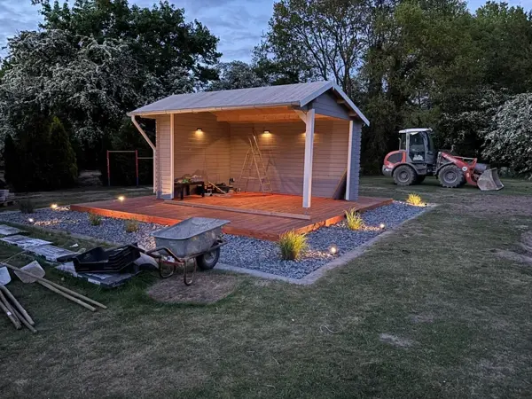 Abendstimmung am Pavillon