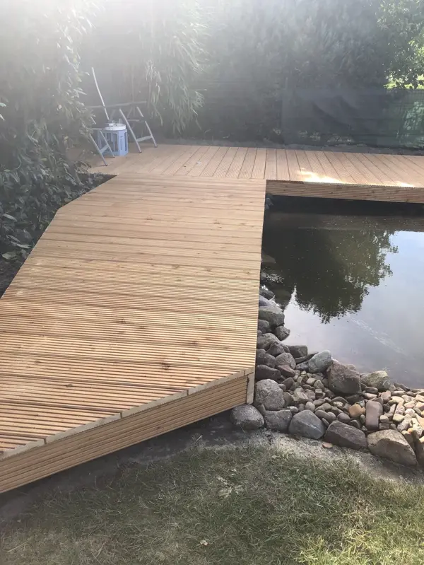 Ecklösung Holzterrasse