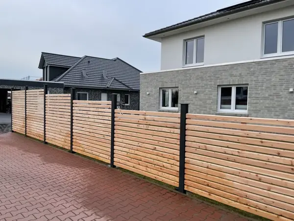 Perspektive Gehwegbegrenzung