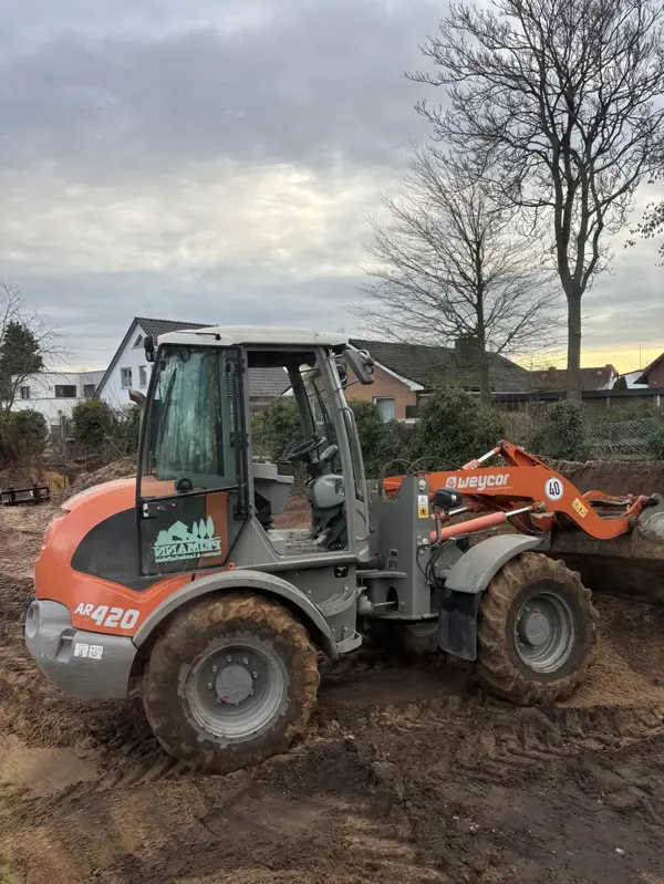Radlader im Einsatz