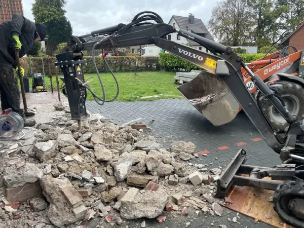 Abbruchhammer im Einsatz